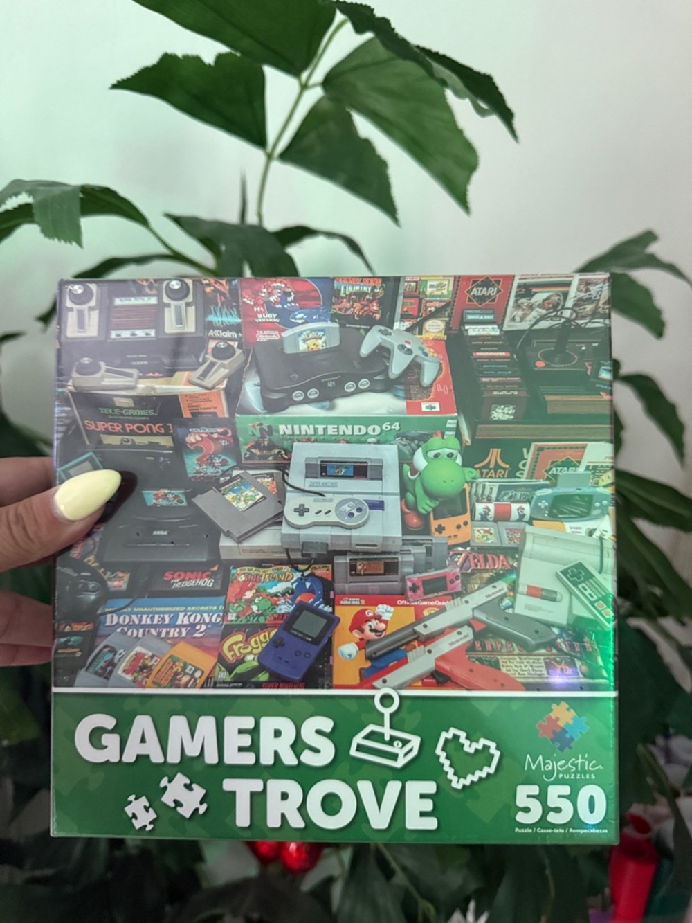 Majestic Gamers Trove Puzzle — Green, Red, Blue Accents